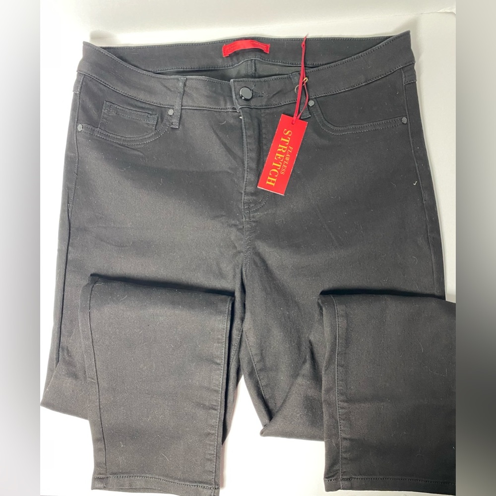 Jennifer Lopez Super Skinny Flawless Stretch Jeans, Black, Size 12 NWT